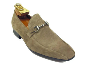 Carrucci Buckle Loafer - Luxury Soft Suede Slip-On Shoe