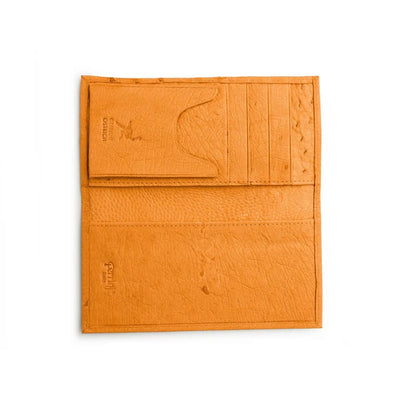 Ferrini Smooth Ostrich Checkbook Buttercup 3 AA8CK-BP  - from alligatorwarehouse.com