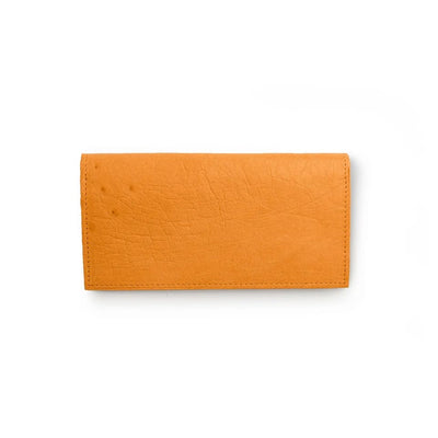 Ferrini Smooth Ostrich Checkbook Buttercup 1 AA8CK-BP  - from alligatorwarehouse.com