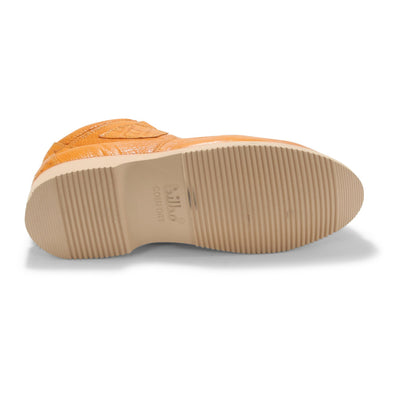 Los Altos Casual Buttercup Caiman Belly & Ostrich Shoes 3   - from alligatorwarehouse.com