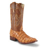 Los Altos Brown Glossy Pirarucu Square Toe Boots 2   - from alligatorwarehouse.com