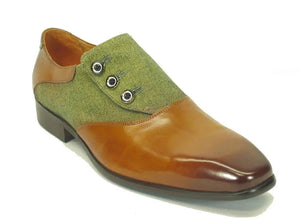 Carrucci Button-Up Leather Loafer - Luxury Slip-On Shoes