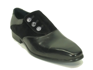 Carrucci Button-Up Leather Loafer - Luxury Slip-On Shoes