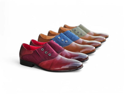 Carrucci Button-Up Leather Loafer - Luxury Slip-On Shoes