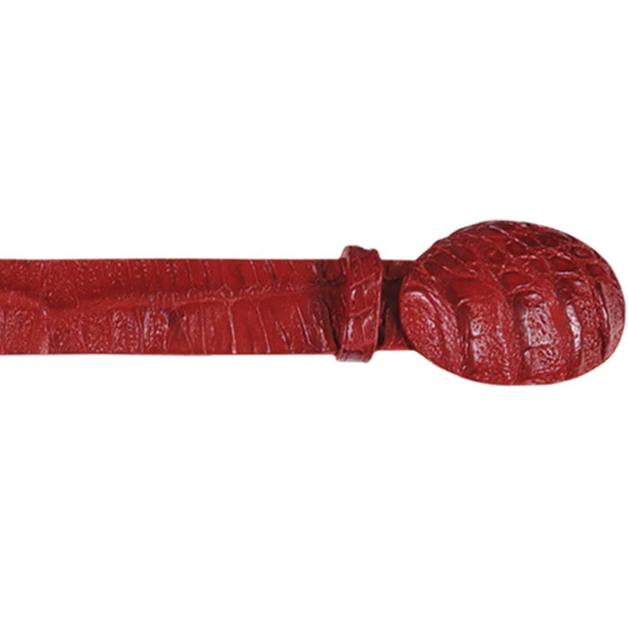 Men’s Navy Blue Caiman Crocodile Western Belt – Exotic Cowboy Belt with Matching Buckle Detail
