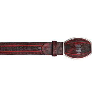 Cinto Corte Laser de Pata de Avestruz Original