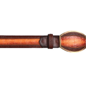 Cinto Corte Laser de Cocodrilo Belly Original Colores Difuminado