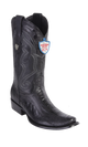 Wild West Botas de Pata de Avestruz Horma Dubai Toe Black