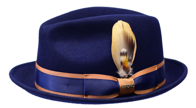 Bruno Capelo Casablanca Collection Navy Blue/Congnac 1   - from alligatorwarehouse.com