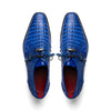 Marco Di Milano Lacio Men's Shoes Electric Blue Genuine Caiman Crocodile Dress Derby Oxfords 3 LACIO_CAIMAN FUSCUS_ELECTRIC BLUE_8.5  - from alligatorwarehouse.com