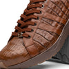 Marco Di Milano Nino Men's Shoes Bay Apache Sleek Genuine Caiman Crocodile Fashion Sneaker 4 NINO_CAIMAN FUSCUS_BAY APACHE_8  - from alligatorwarehouse.com