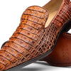 Marco Di Milano Trento Men's Shoes Genuine Caiman Crocodile Slip-on Loafers 8 TRENTO_CAIMAN FUSCUS_NAVY_8  - from alligatorwarehouse.com