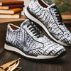 Marco Di Milano Alonzo Men's Shoes Genuine Caiman Crocodile Casual Sneakers 8 ALONZO_CAIMAN FUSCUS_BLACK_8  - from alligatorwarehouse.com