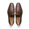 Marco Di Milano Trento Men's Shoes Genuine Caiman Crocodile Slip-on Loafers 3 TRENTO_CAIMAN FUSCUS_NAVY_8  - from alligatorwarehouse.com