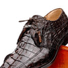 Marco Di Milano Cancun Men's Shoes Brown Exotic Hornback Crocodile Skin Derby Oxfords 5 CANCUN_CAIMAN FUSCUS_BROWN_6  - from alligatorwarehouse.com