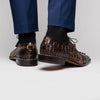 Marco Di Milano Caribe Men's Shoes Orix & Brown Exotic Hornback Crocodile Skin Derby Oxfords 7 CARIBE_CAIMAN FUSCUS_ORIX BROWN_6  - from alligatorwarehouse.com