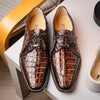 Marco Di Milano Caribe Men's Shoes Orix & Brown Exotic Hornback Crocodile Skin Derby Oxfords 8 CARIBE_CAIMAN FUSCUS_ORIX BROWN_6  - from alligatorwarehouse.com