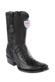 Wild West Botas de Avestruz Horma Dubai Toe Black