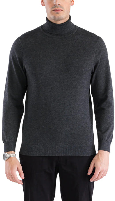 MENS CHARCOAL PULLOVER TURTLENECK SWEATER 1   - from alligatorwarehouse.com