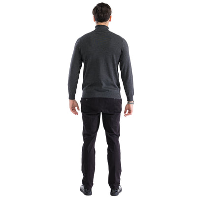 MENS CHARCOAL PULLOVER TURTLENECK SWEATER 2   - from alligatorwarehouse.com