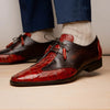 Marco Di Milano Anzio Exotic Alligator & Calfskin Leather Cognac Oxfords 6 ANZIO_ALLIGATOR_COGNAC_6  - from alligatorwarehouse.com