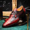 Marco Di Milano Anzio Exotic Alligator & Calfskin Leather Cognac Oxfords 2 ANZIO_ALLIGATOR_COGNAC_6  - from alligatorwarehouse.com