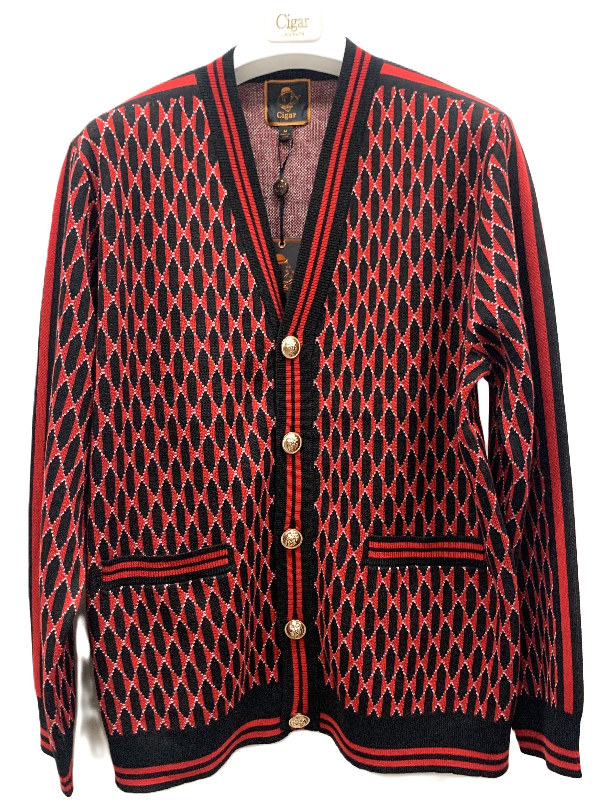 Cigar Couture Cardigan Sweater - BLACK 1   - from alligatorwarehouse.com