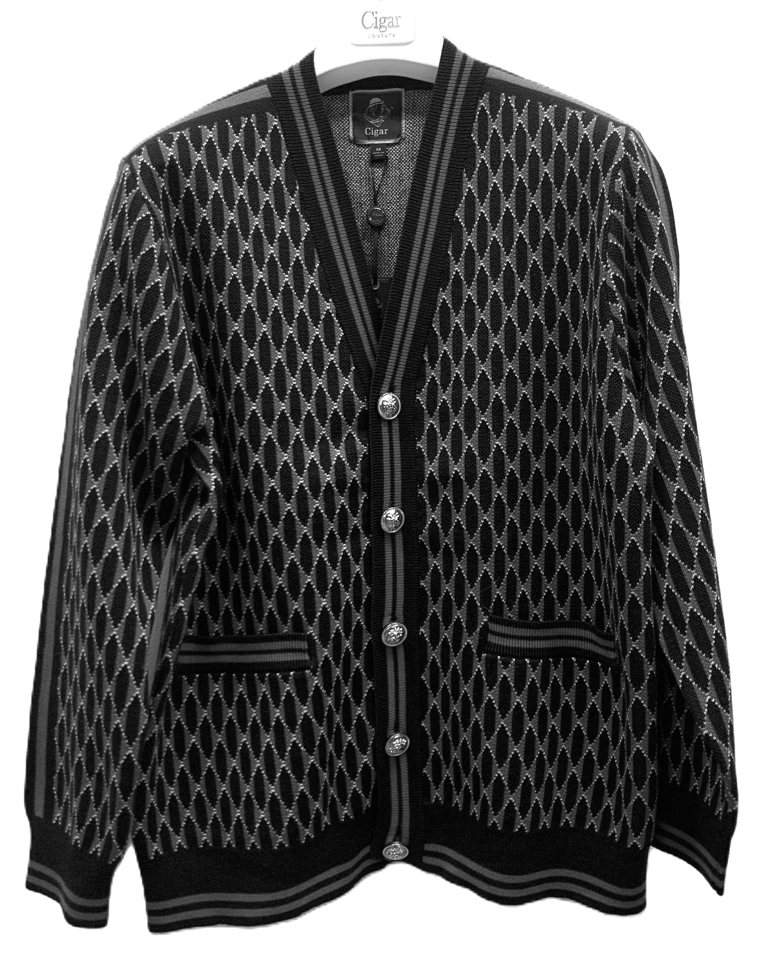 Cigar Couture Cardigan Sweater - GRAY 1   - from alligatorwarehouse.com