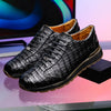 Marco Di Milano Alonzo Men's Shoes Genuine Caiman Crocodile Casual Sneakers 12 ALONZO_CAIMAN FUSCUS_BLACK_8  - from alligatorwarehouse.com