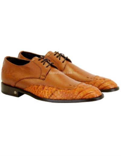 Men's Vestigium Genuine Caiman Belly Derby Shoes 1   - from alligatorwarehouse.com