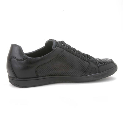 Los Altos Black Caiman Belly Casual Shoes 3   - from alligatorwarehouse.com