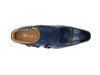 Calf & Suede Three Buckles Monk Chukka Boot 3 KB503-18SCNAVY8  - from alligatorwarehouse.com