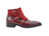 Calf & Suede Three Buckles Monk Chukka Boot 5 KB503-18SCNAVY8  - from alligatorwarehouse.com