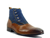 Calfskin Button Up Slip-On Boot 10 KB524-12SCBROWN75  - from alligatorwarehouse.com