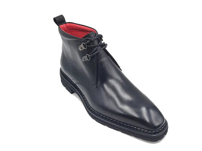 Calfskin Chukka Boot with Lug Sole 4 KB516-51BLACK75  - from alligatorwarehouse.com