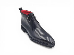 Carrucci Chukka Boot: Luxury Calfskin Lug Sole Ankle Boot