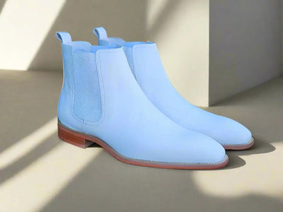 Calfskin Leather Chelsea Boot 4 KB509-30Burgundy8  - from alligatorwarehouse.com