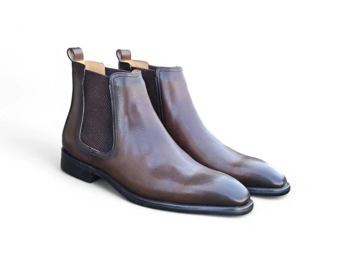 Carrucci Chelsea Boot: Premium Calfskin Leather Ankle Boot