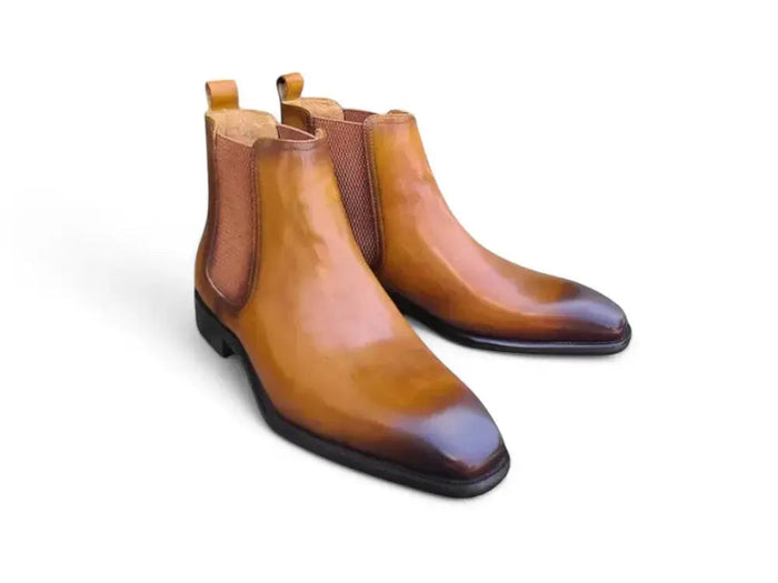 Carrucci Chelsea Boot: Premium Calfskin Leather Ankle Boot