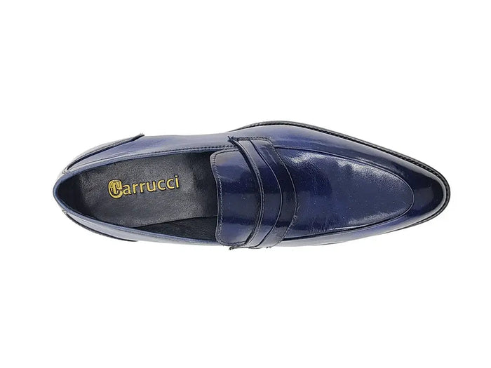 Carrucci Calfskin Modern Classic Penny Loafer