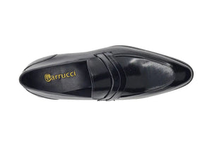 Carrucci Calfskin Penny Loafer: Modern Classic Style