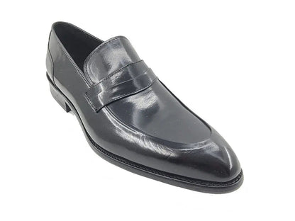 Carrucci Calfskin Penny Loafer: Modern Classic Style