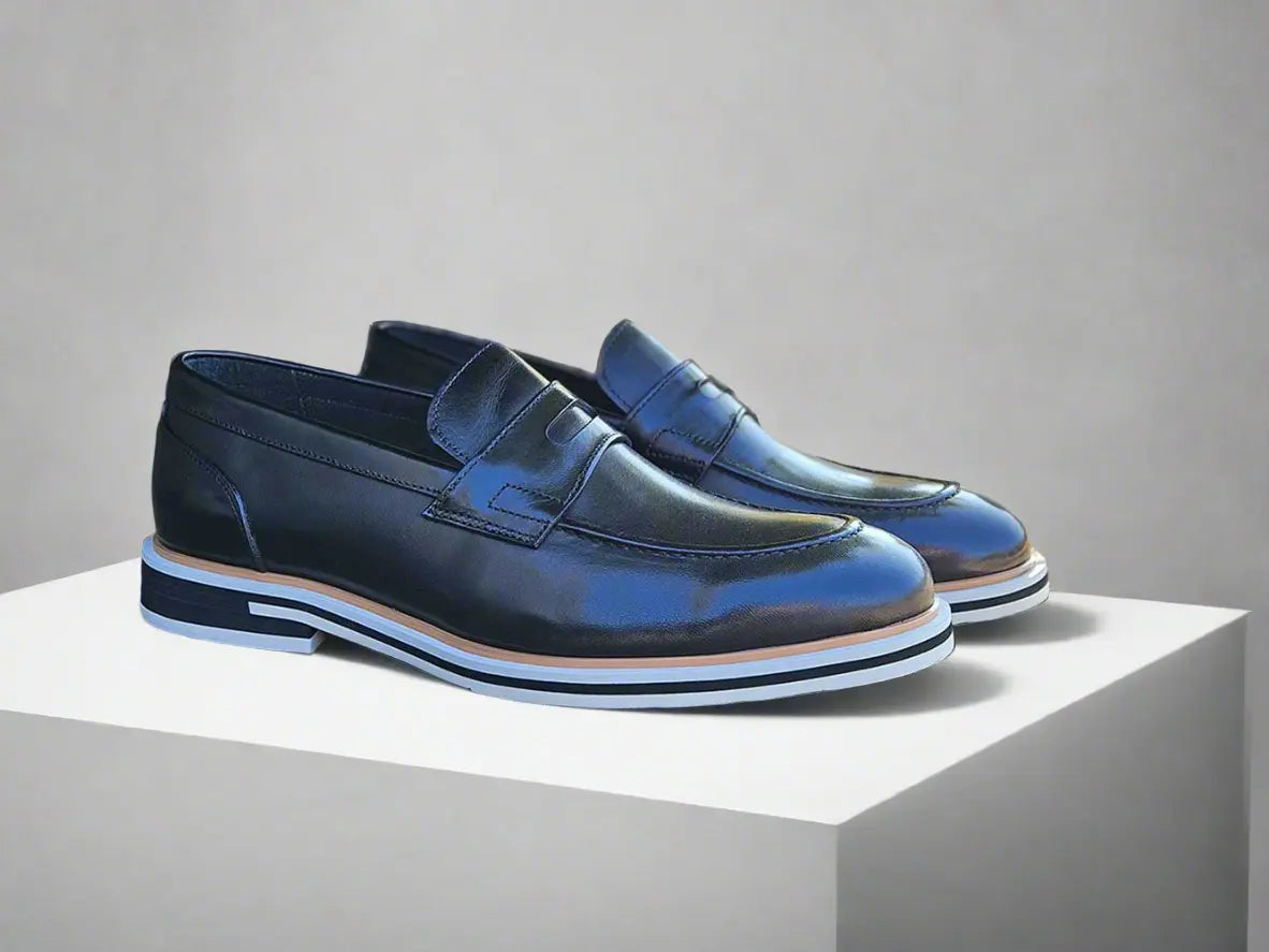 Calfskin Penny Loafer Carrucci