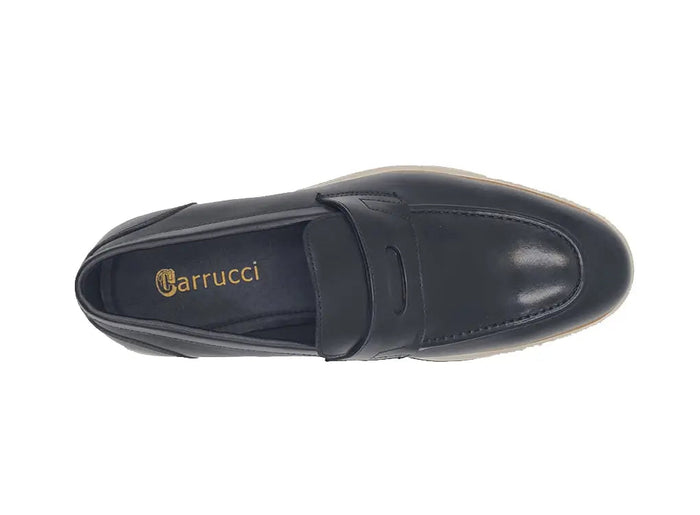 Carrucci Calfskin Penny Loafer