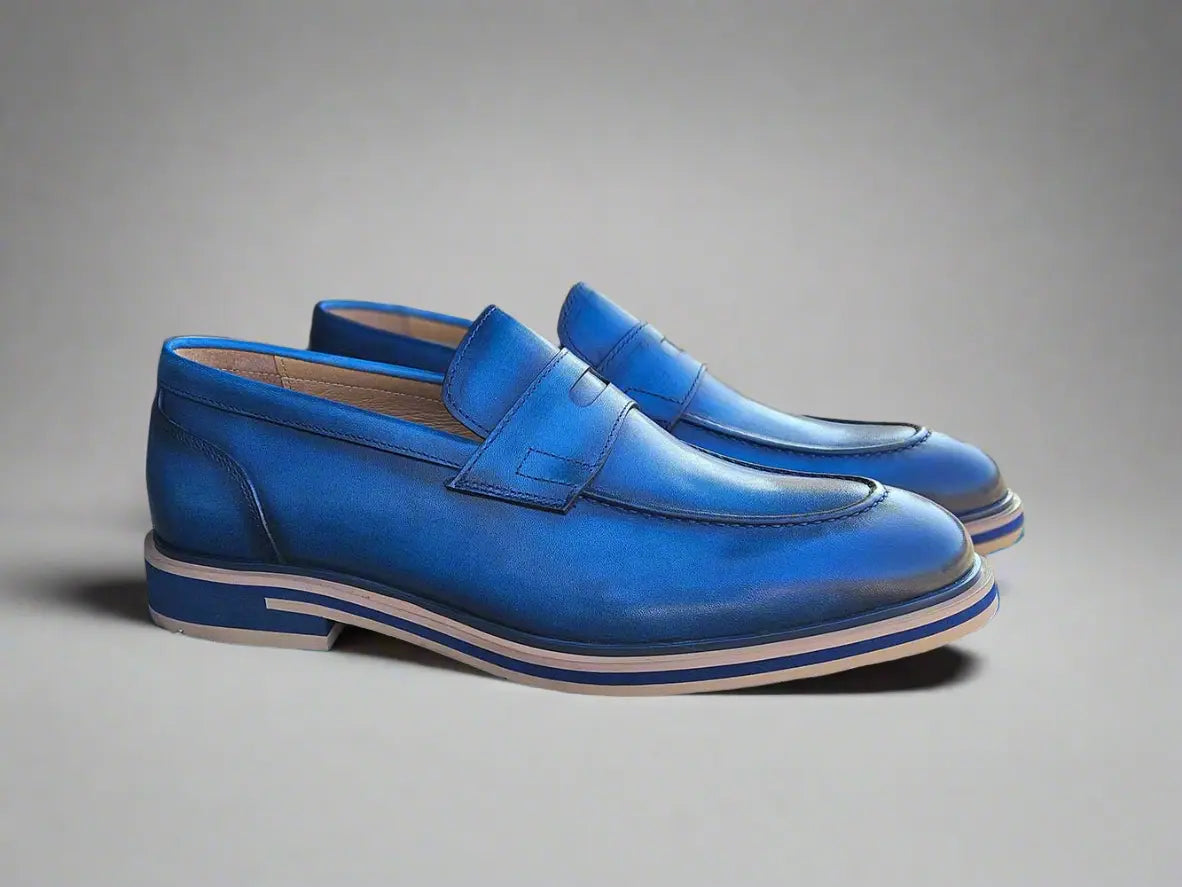 Calfskin Penny Loafer Carrucci