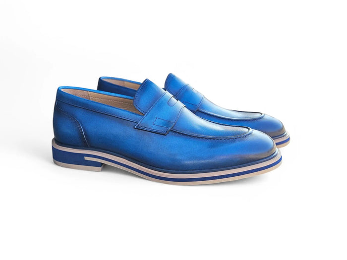 Carrucci Calfskin Penny Loafer