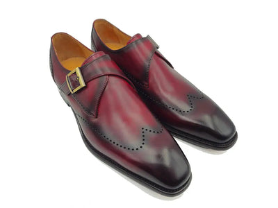 Calfskin Single Monk Loafer 5 KS509-42COGNAC9  - from alligatorwarehouse.com