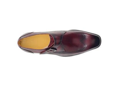 Calfskin Single Monk Loafer 6 KS509-42COGNAC9  - from alligatorwarehouse.com
