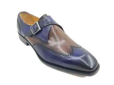 Calfskin Single Monk Loafer 12 KS509-42COGNAC9  - from alligatorwarehouse.com