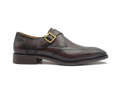 Calfskin Single Monk Loafer 13 KS509-42COGNAC9  - from alligatorwarehouse.com